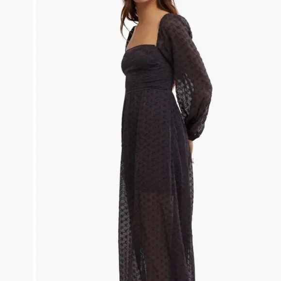 NWOT Free People Malina Eyelet Maci Dress - Picture 4 of 5